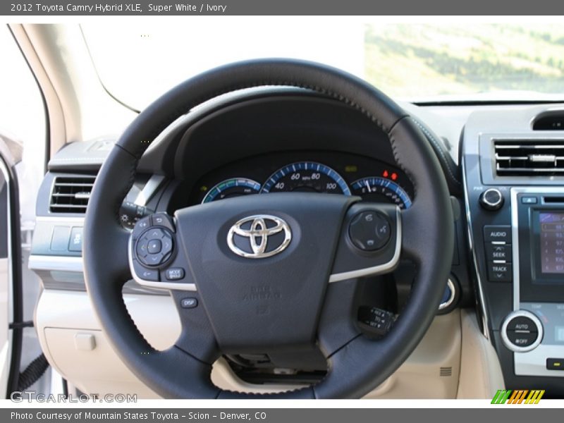 Super White / Ivory 2012 Toyota Camry Hybrid XLE