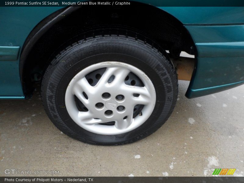 Medium Green Blue Metallic / Graphite 1999 Pontiac Sunfire SE Sedan