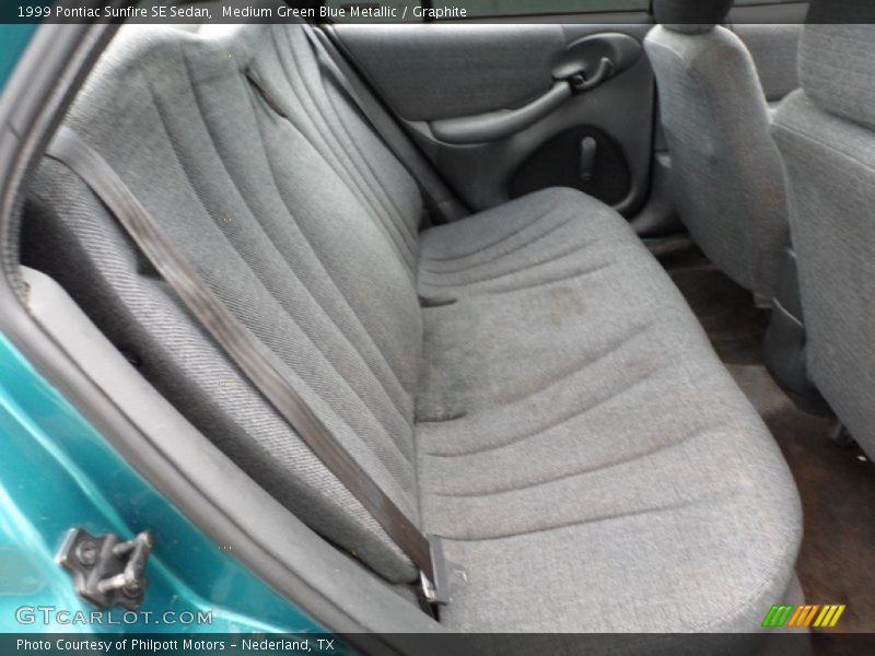 Medium Green Blue Metallic / Graphite 1999 Pontiac Sunfire SE Sedan