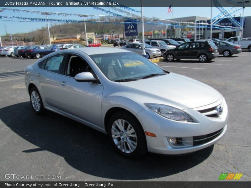 Brilliant Silver Metallic / Black 2009 Mazda MAZDA6 i Touring
