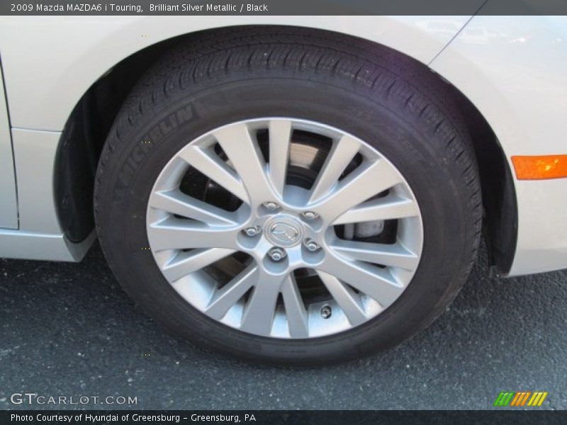 Brilliant Silver Metallic / Black 2009 Mazda MAZDA6 i Touring