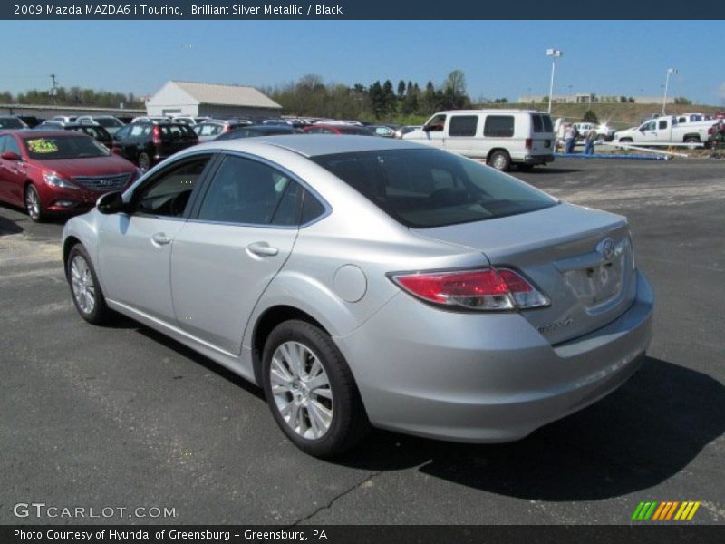 Brilliant Silver Metallic / Black 2009 Mazda MAZDA6 i Touring