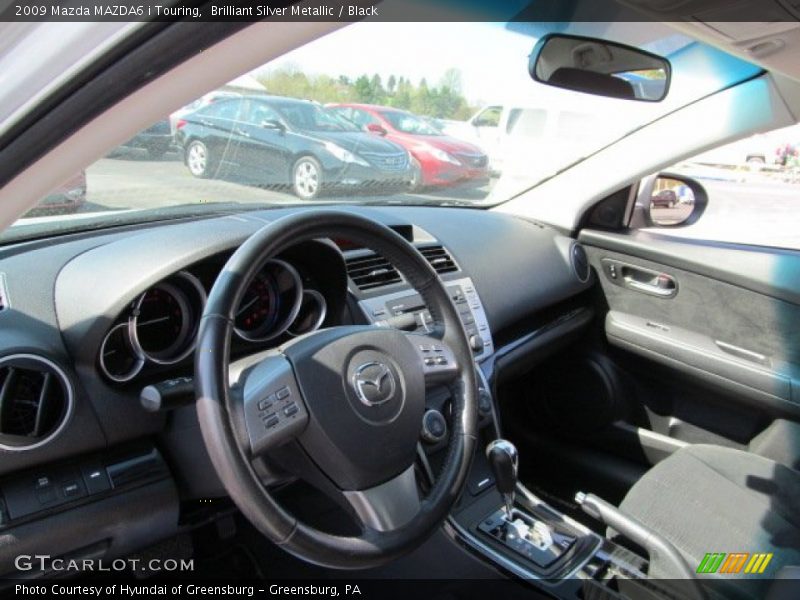 Brilliant Silver Metallic / Black 2009 Mazda MAZDA6 i Touring