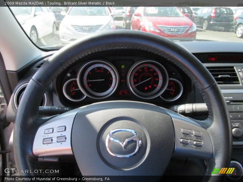 Brilliant Silver Metallic / Black 2009 Mazda MAZDA6 i Touring