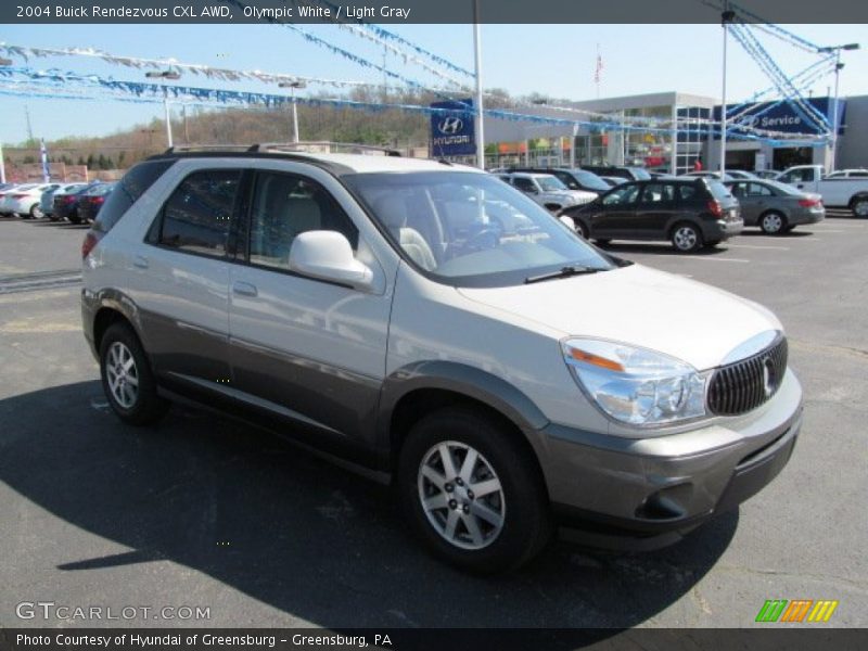 Olympic White / Light Gray 2004 Buick Rendezvous CXL AWD