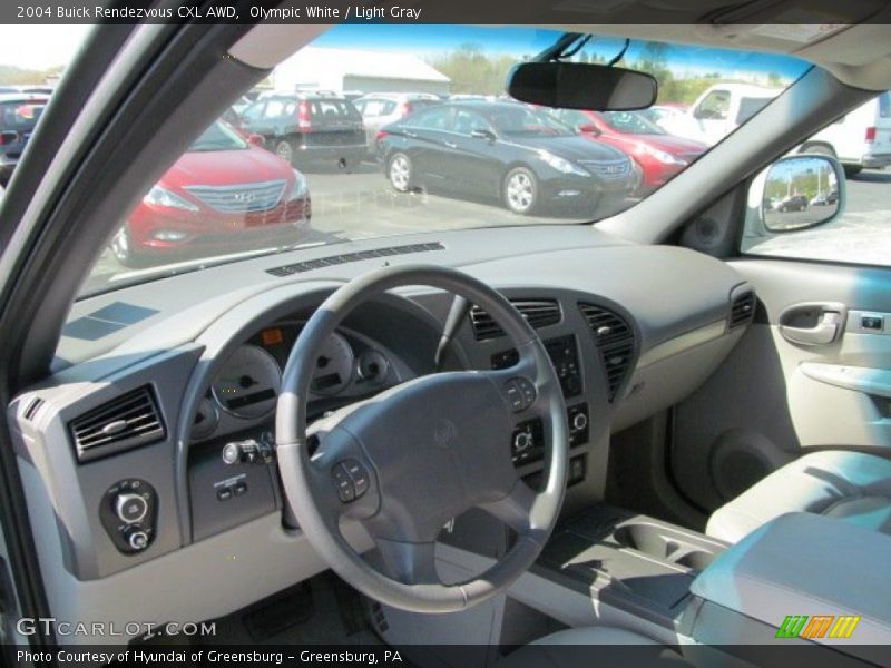 Olympic White / Light Gray 2004 Buick Rendezvous CXL AWD