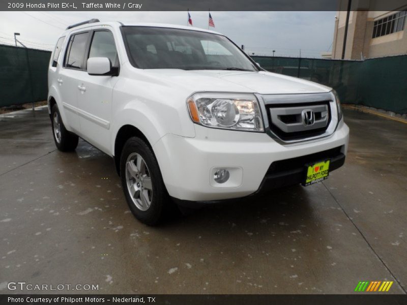 Taffeta White / Gray 2009 Honda Pilot EX-L
