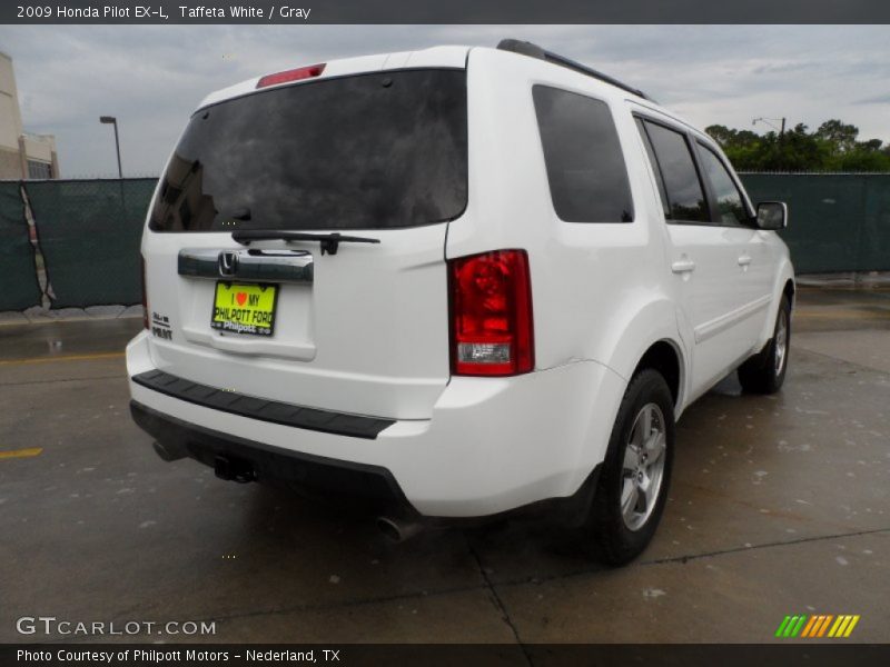 Taffeta White / Gray 2009 Honda Pilot EX-L