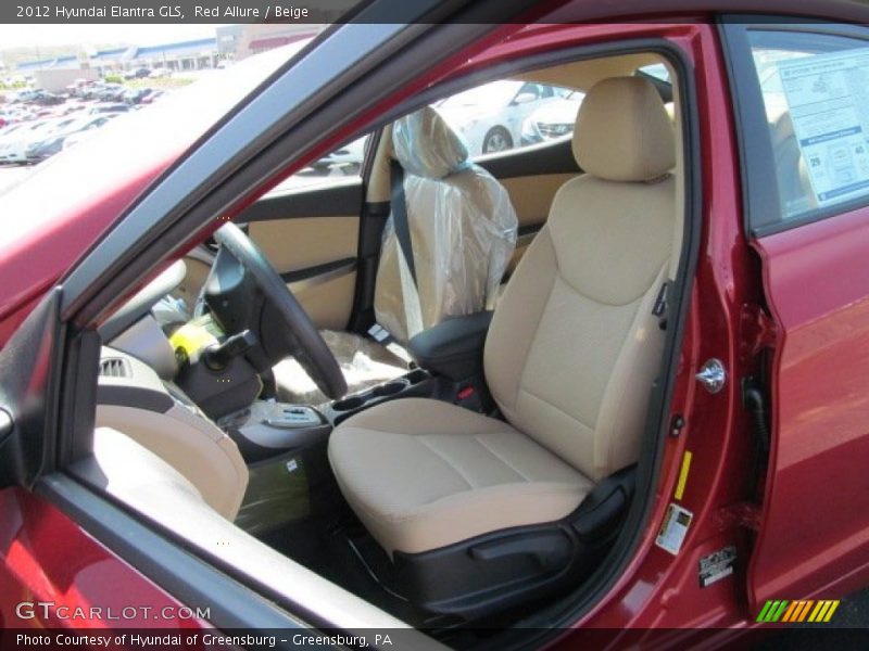 Red Allure / Beige 2012 Hyundai Elantra GLS