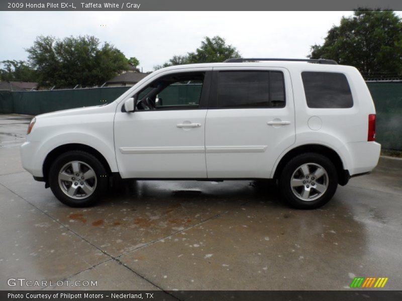 Taffeta White / Gray 2009 Honda Pilot EX-L