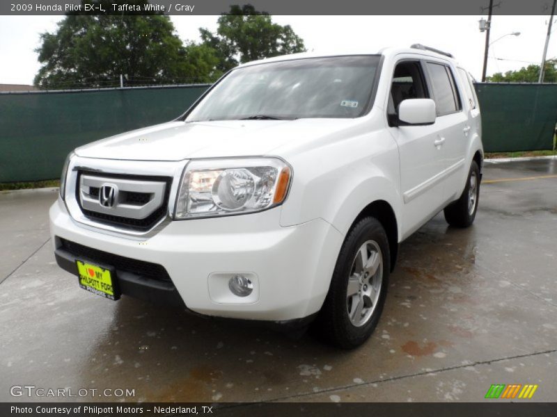 Taffeta White / Gray 2009 Honda Pilot EX-L