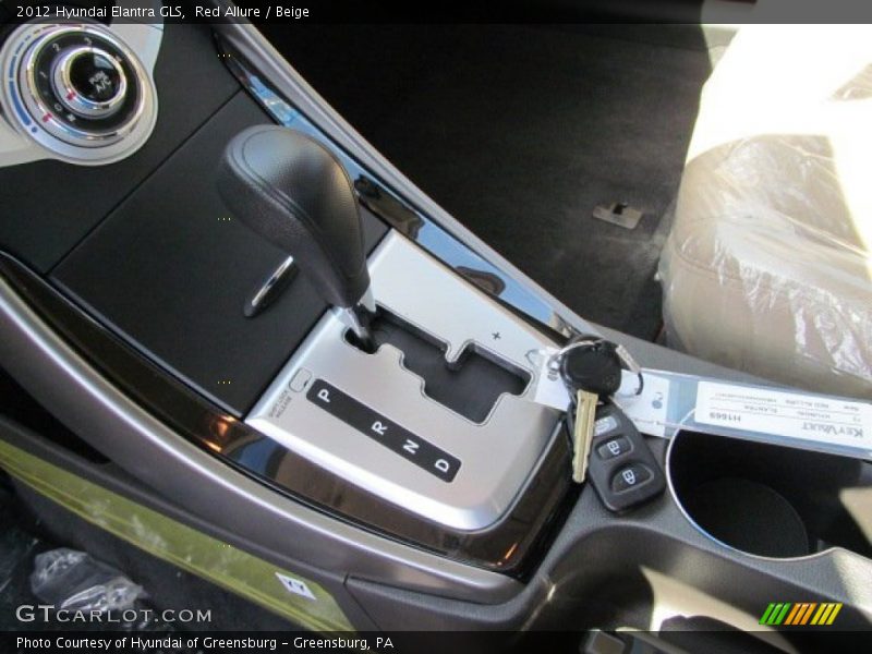 Red Allure / Beige 2012 Hyundai Elantra GLS