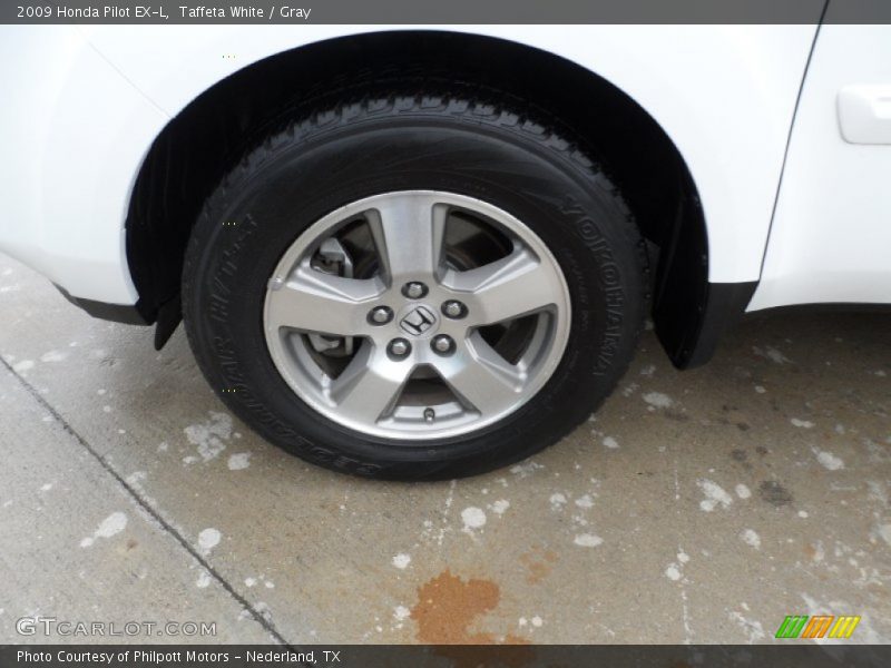 Taffeta White / Gray 2009 Honda Pilot EX-L
