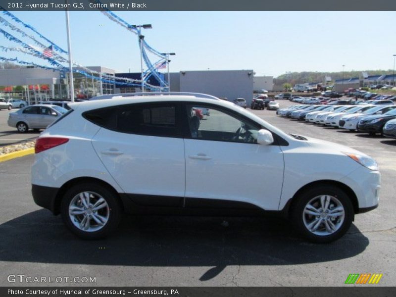 Cotton White / Black 2012 Hyundai Tucson GLS