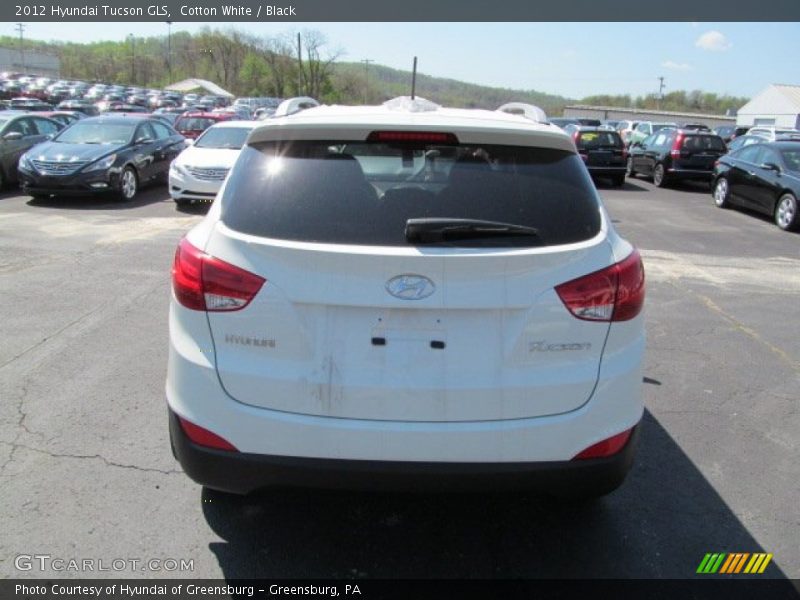 Cotton White / Black 2012 Hyundai Tucson GLS