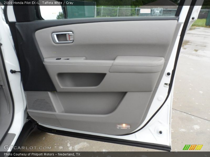 Taffeta White / Gray 2009 Honda Pilot EX-L