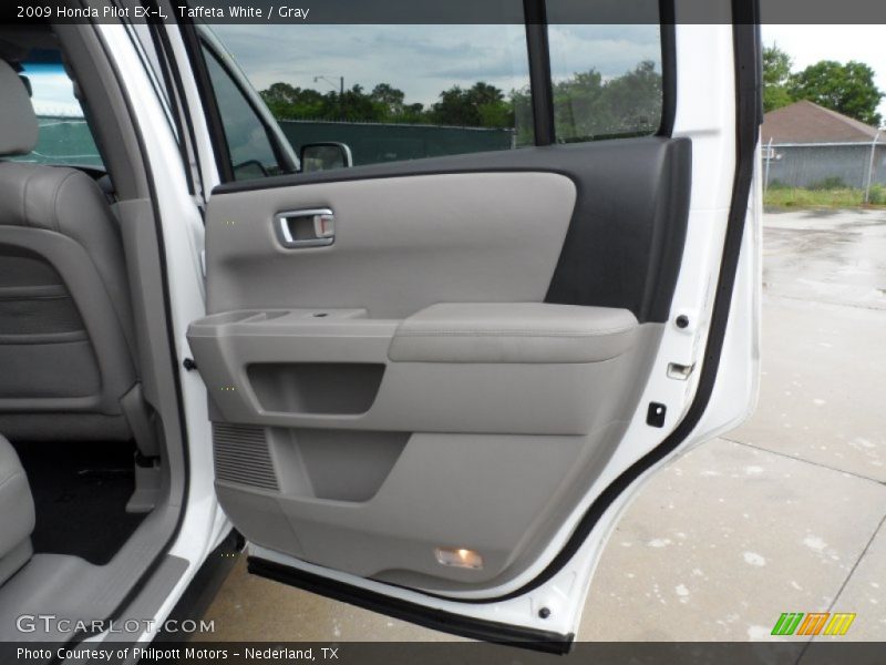 Taffeta White / Gray 2009 Honda Pilot EX-L