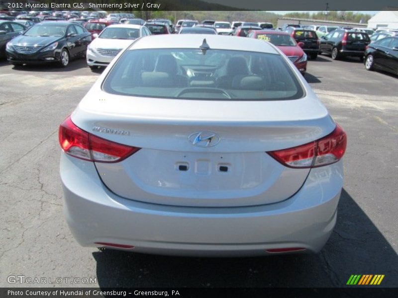 Shimmering Silver / Gray 2012 Hyundai Elantra GLS