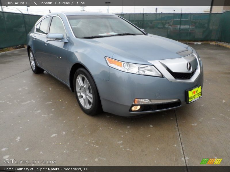 Borealis Blue Pearl / Taupe 2009 Acura TL 3.5