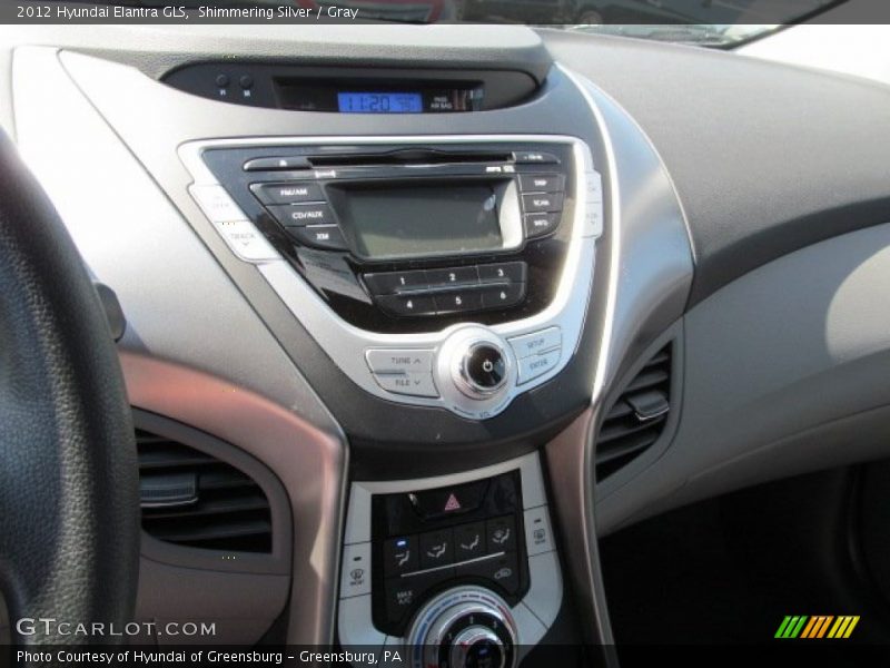 Shimmering Silver / Gray 2012 Hyundai Elantra GLS