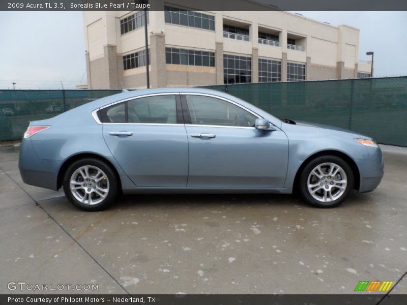 Borealis Blue Pearl / Taupe 2009 Acura TL 3.5