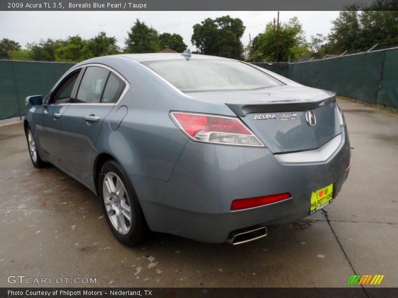 Borealis Blue Pearl / Taupe 2009 Acura TL 3.5