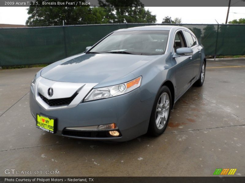 Borealis Blue Pearl / Taupe 2009 Acura TL 3.5