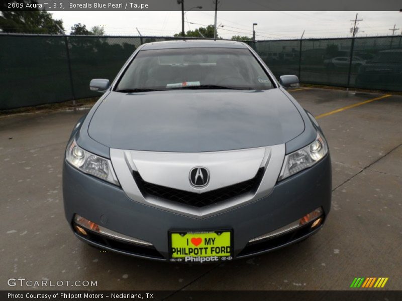 Borealis Blue Pearl / Taupe 2009 Acura TL 3.5