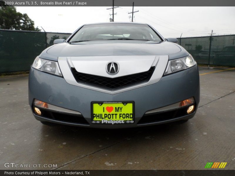 Borealis Blue Pearl / Taupe 2009 Acura TL 3.5