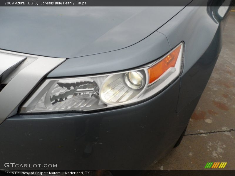 Borealis Blue Pearl / Taupe 2009 Acura TL 3.5