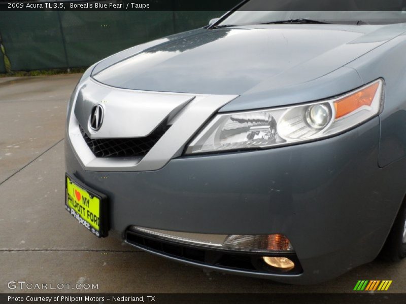 Borealis Blue Pearl / Taupe 2009 Acura TL 3.5