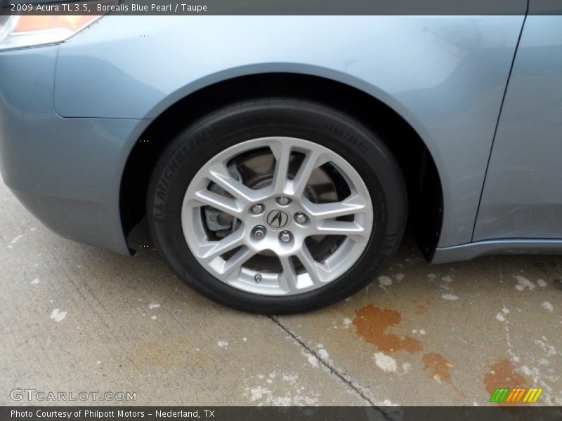 Borealis Blue Pearl / Taupe 2009 Acura TL 3.5