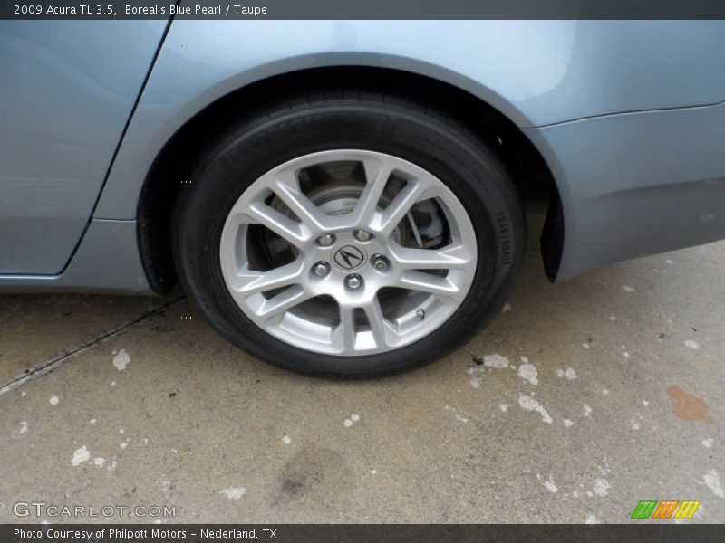 Borealis Blue Pearl / Taupe 2009 Acura TL 3.5