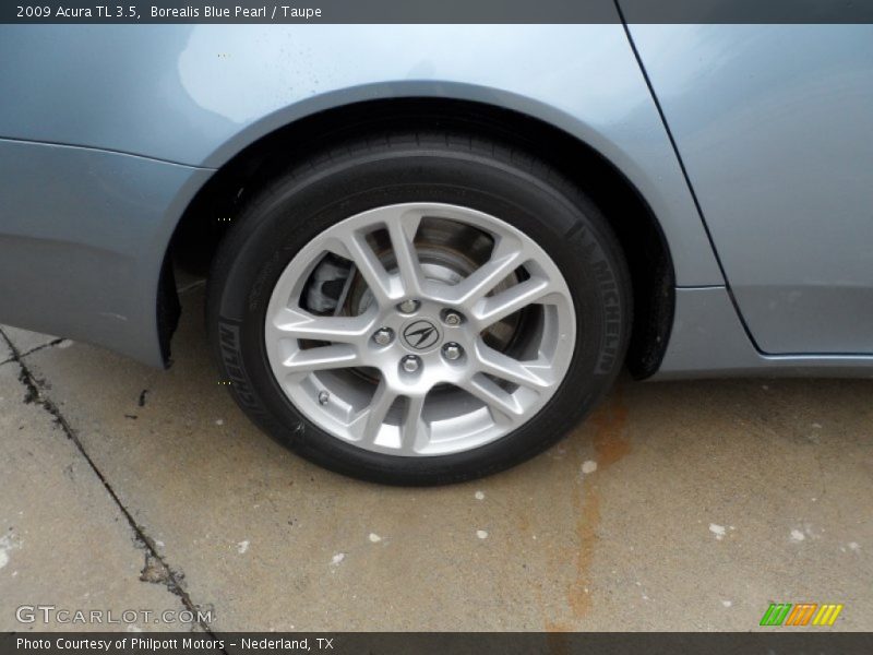 Borealis Blue Pearl / Taupe 2009 Acura TL 3.5