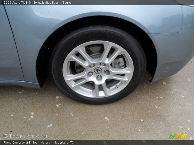 Borealis Blue Pearl / Taupe 2009 Acura TL 3.5