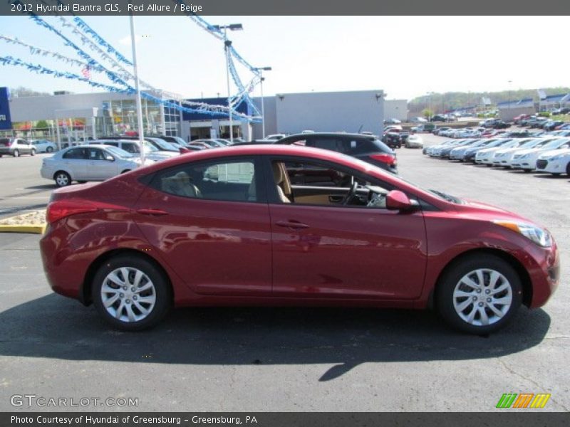 Red Allure / Beige 2012 Hyundai Elantra GLS