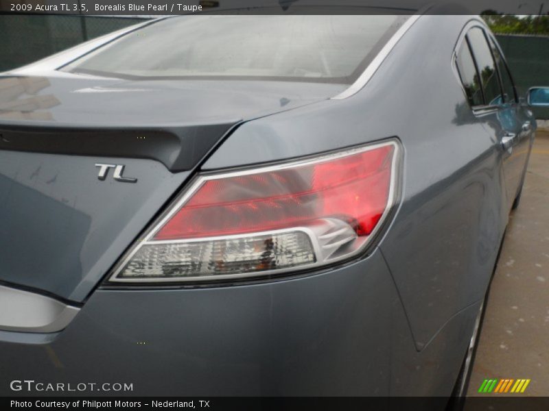 Borealis Blue Pearl / Taupe 2009 Acura TL 3.5