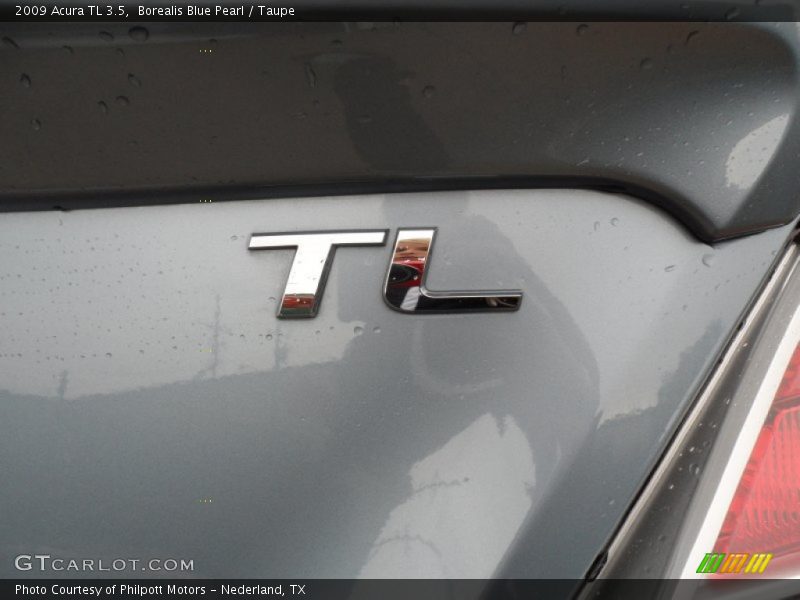 Borealis Blue Pearl / Taupe 2009 Acura TL 3.5