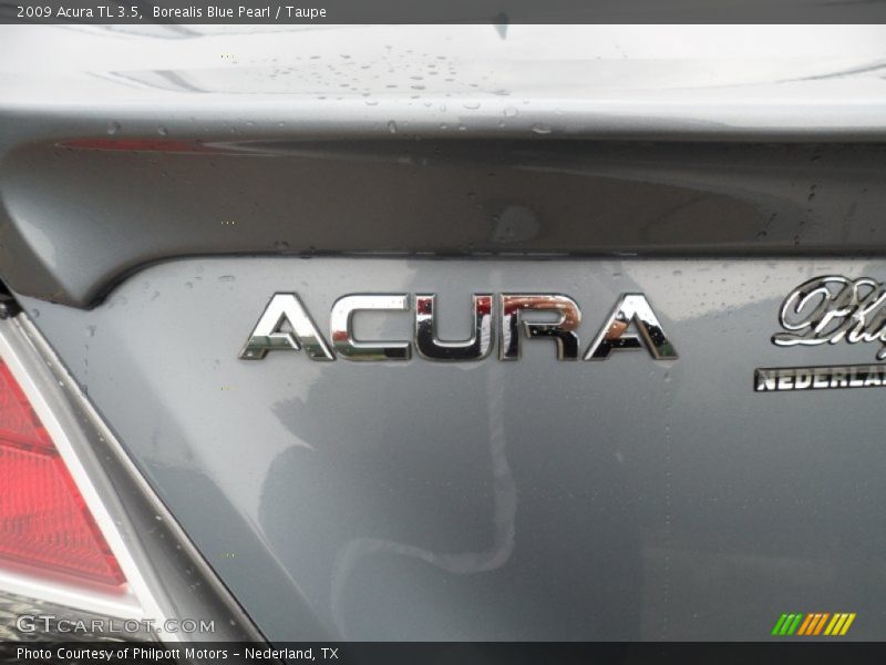 Borealis Blue Pearl / Taupe 2009 Acura TL 3.5