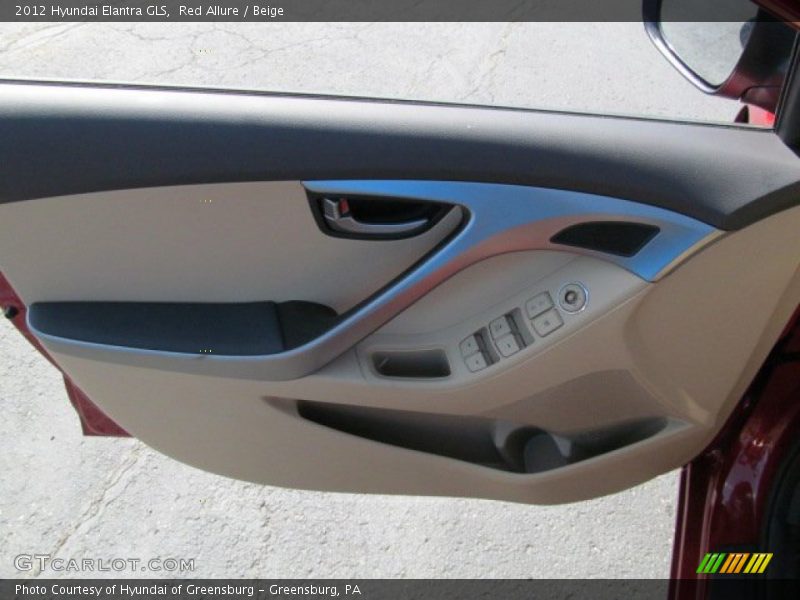 Red Allure / Beige 2012 Hyundai Elantra GLS