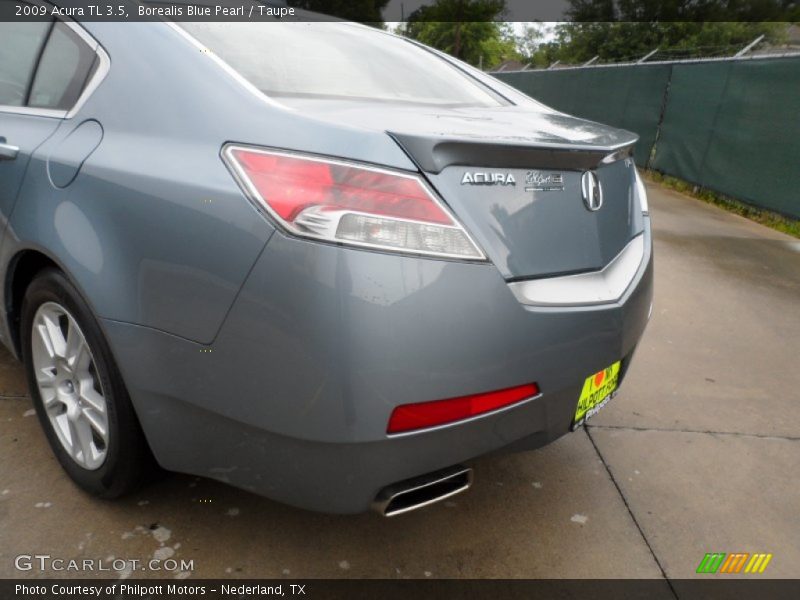 Borealis Blue Pearl / Taupe 2009 Acura TL 3.5