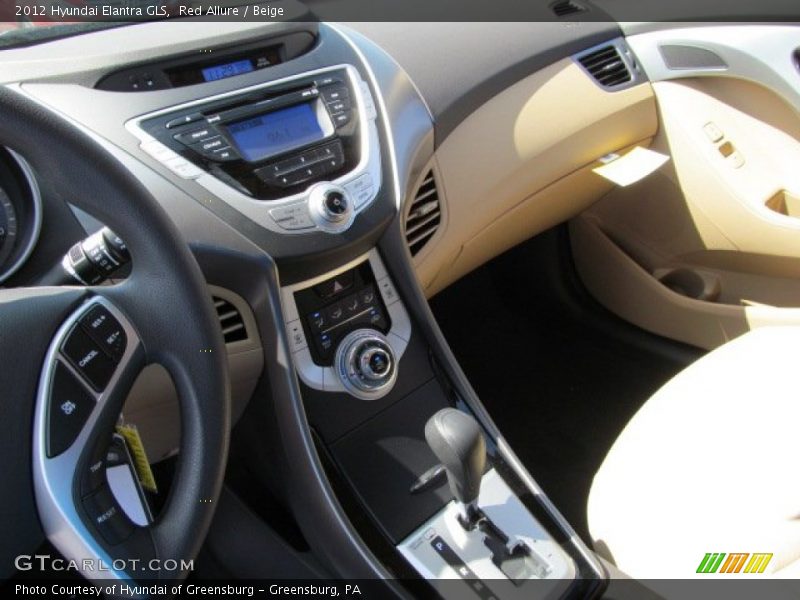 Red Allure / Beige 2012 Hyundai Elantra GLS