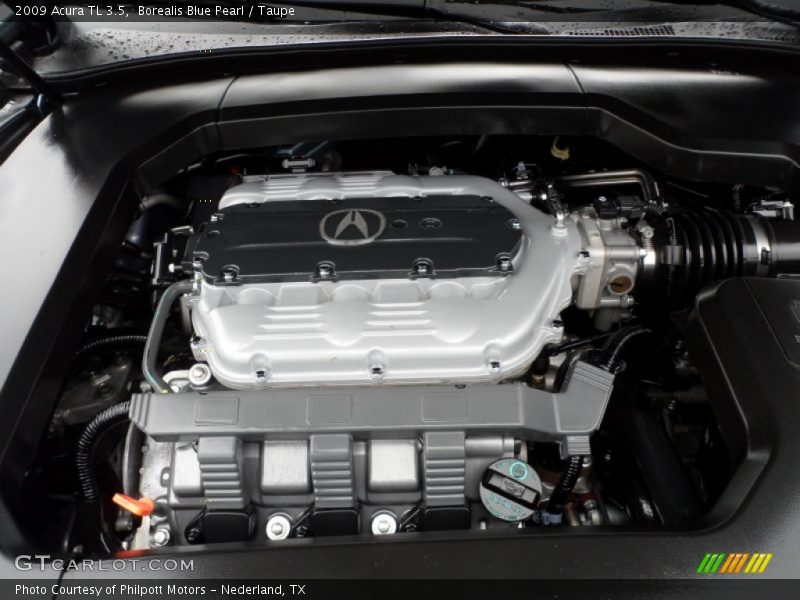 Borealis Blue Pearl / Taupe 2009 Acura TL 3.5