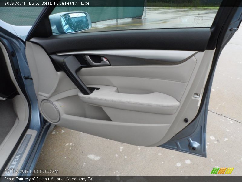 Borealis Blue Pearl / Taupe 2009 Acura TL 3.5