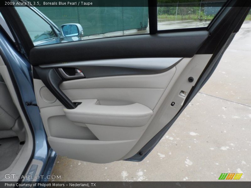 Borealis Blue Pearl / Taupe 2009 Acura TL 3.5