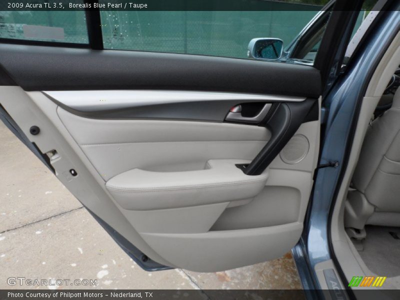 Borealis Blue Pearl / Taupe 2009 Acura TL 3.5
