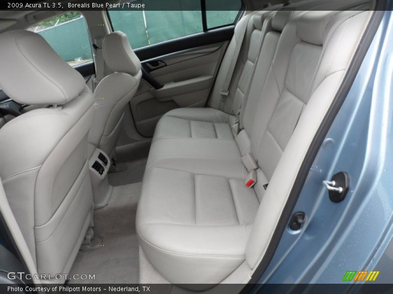 Borealis Blue Pearl / Taupe 2009 Acura TL 3.5