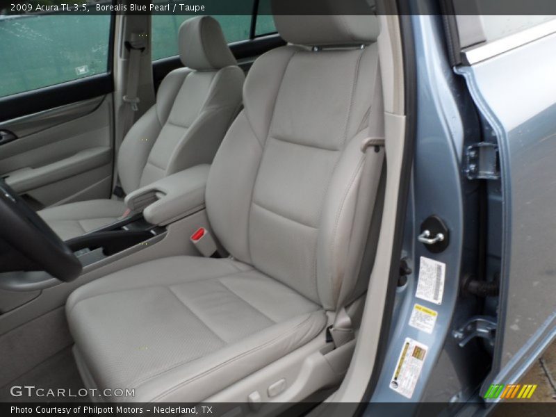Borealis Blue Pearl / Taupe 2009 Acura TL 3.5