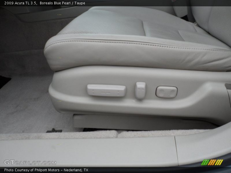 Borealis Blue Pearl / Taupe 2009 Acura TL 3.5