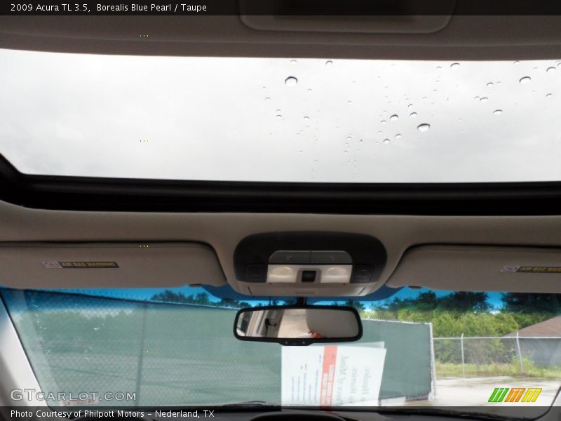 Borealis Blue Pearl / Taupe 2009 Acura TL 3.5